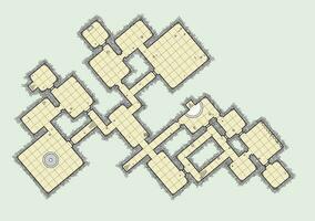 Dungeon game asset. Top view. Vector illustration.