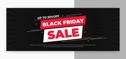 Black Friday Sale cover banner template design vector