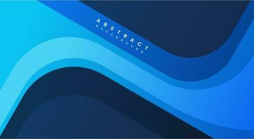 Abstract blue shape background vector