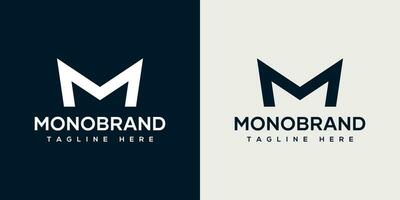 M Monogram Logo Design Template - Free Vector
