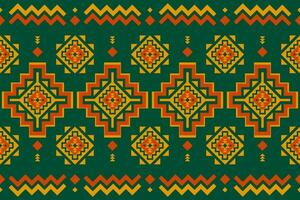 Carpet tribal pattern art. Geometric ethnic seamless pattern traditional. American, Mexican style. vector