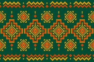 Carpet tribal pattern art. Geometric ethnic seamless pattern traditional. American, Mexican style. vector