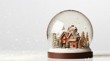 Snow Globe Sparkling In Shiny Background photo
