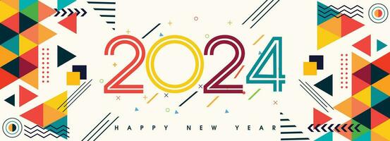 Happy New year 2024 vector