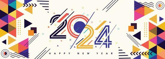 Happy New year 2024 vector
