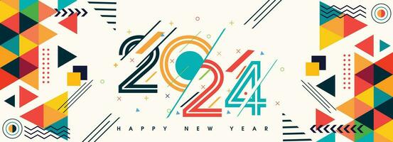 Happy New year 2024 vector