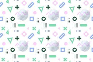 seamless pattern abstract shape, memphis design vector