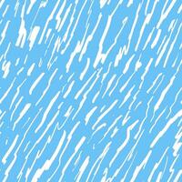 Seamless pattern with hand drawn scribbles. Blue and white diagonal curved stripes. Simple water ripples texture. Waves painted with brush vector