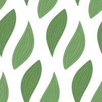 Seamless pattern of spathiphyllum leaves in trendy green shades. Design concept for different uses vector