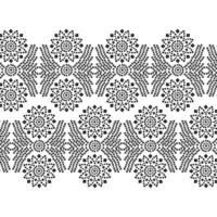 A black and white seamless repeated pattern vector