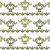 A green seamless border pattern on a white background vector