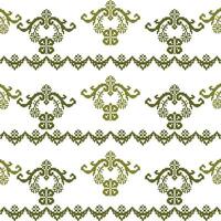 A green seamless border pattern on a white background vector