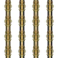 A luxurious gold and black striped border pattern for an elegant and sophisticated interior design vector