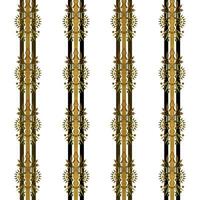 A luxurious gold and black striped border pattern for an elegant and sophisticated interior design vector