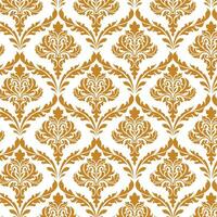 A luxurious gold and white wallpaper pattern for elegant interiors vector