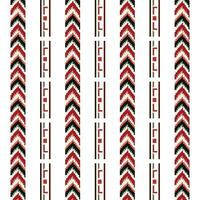 A pattern border containing row of red and black arrows on a white background vector