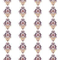 A vibrant floral pattern on a clean white backdrop vector