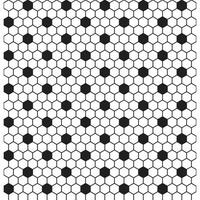 A black and white pattern of hexagons vector