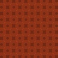 An orange background with seamless circles and dots vector