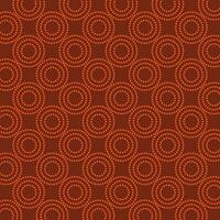 An orange background with seamless circles and dots vector