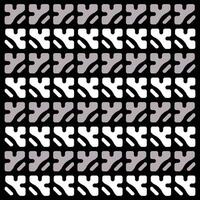 A mesmerizing black and white pattern against a dark backdrop vector