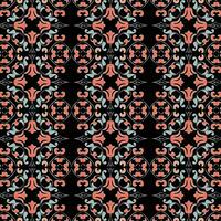 A vibrant red and blue pattern on a black background vector