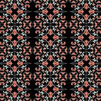 A vibrant red and blue pattern on a black background vector