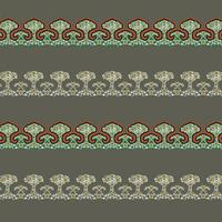 Border sets of ornamental designs on a gray background vector