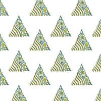 A colorful and vibrant triangle shape pattern on a white background vector