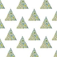 A colorful and vibrant triangle shape pattern on a white background vector