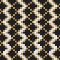 A black and white seamless repeated pattern with brown squares vector