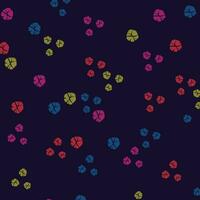 A vibrant abstract composition with colorful circles on a dark background vector