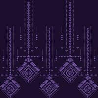 A dark and vibrant patterned background in black and purple vector