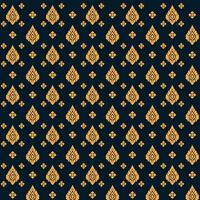 An elegant and sophisticated gold and black seamless repeated pattern on a sleek black background vector