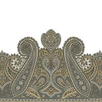 A intricate highly detailed paisley pattern on a clean white background vector