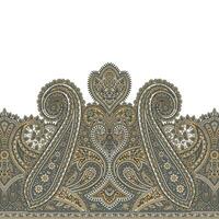 A intricate highly detailed paisley pattern on a clean white background vector