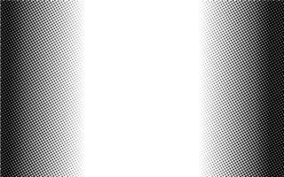 Vertical left and right halftone gradient grunge overlay distorted background vector