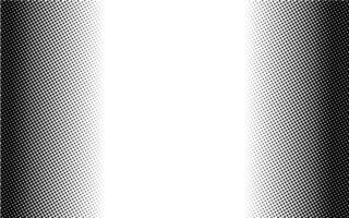 Vertical left and right halftone gradient grunge overlay distorted background vector