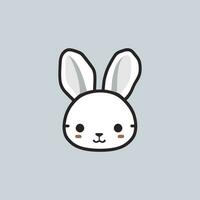 Vector of a cute rabbit head design, Rabbit Line Logo. Vector rabbit for your design. Animal.