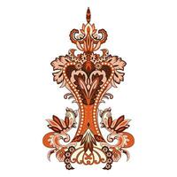 An intricate and elaborate design drawn on a clean white background vector