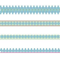 resumen vistoso frontera patrones en diferente sombras vector