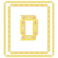 An intricately designed decorative frame vector