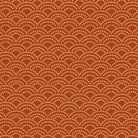 Abstract circles and dots on an orange background, seamless pattern vector