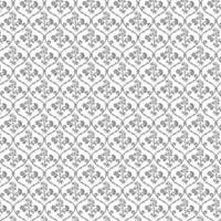 un monocromo floral modelo en un limpiar blanco fondo vector