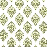 A golden floral pattern on a white background vector