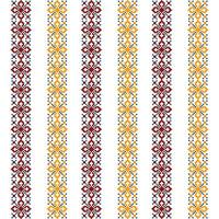 Abstract pattern border in colored dots on a white background vector