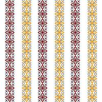 Abstract pattern border in colored dots on a white background vector