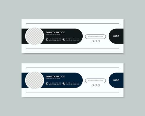 modern creative email signature design template