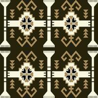 A brown and white pattern with geometric shapes vector