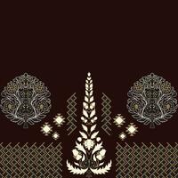 A contemporary stylized design on a warm brown background, border vector